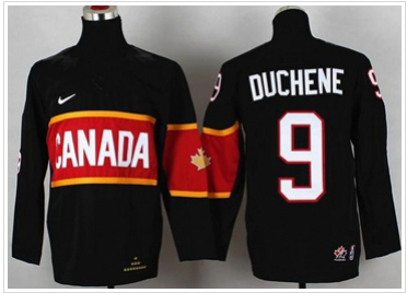 Youth NHL Team Canada 2014 Olympic #9 Matt Duchene Black Stitched Jersey