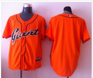 San Francisco Giants Blank Orange Baseball Jersey