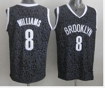 Miami Heat Nets #8 Deron Williams Black Crazy Light NBA Jersey