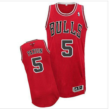 Chicago Bulls #5 John Paxson Revolution 30 Red NBA Jersey