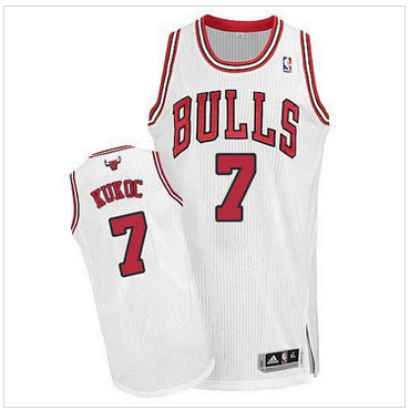 Chicago Bulls #7 Tony Kukoc Revolution 30 White NBA Jersey
