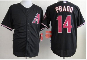 Arizona Diamondbacks #14 Martin Prado Black Cool Base Baseball Jersey