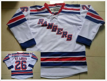 New York Rangers #26 Martin St.Louis White Stitched NHL Jersey