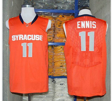 Syracuse Orange #11 Tyler Ennis Orange Basketball Stitched NCAA Jersey