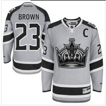 Los Angeles Kings #23 Dustin Brown Grey 2014 Stadium Series Stitched NHL Jersey Los Angeles Kings #23 Dustin Brown Grey 2014 Stadium Series Stitched NHL Jersey