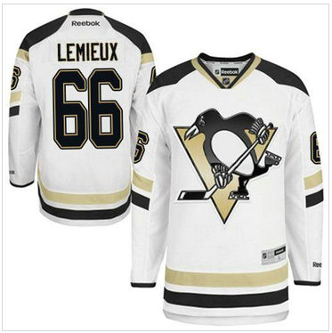 Pittsburgh Penguins #66 Mario Lemieux White 2014 Stadium Series Stitched NHL Jersey