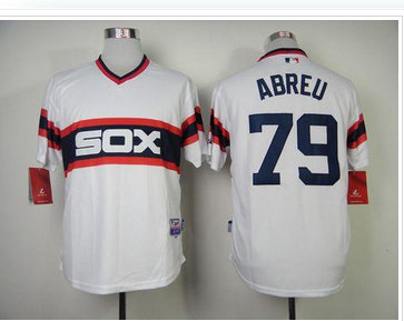 Chicago White Sox #79 Jose Abreu White Home Cool Base Baseball Jersey