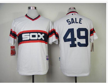 Chicago White Sox #49 Chris Sale White Home Cool Base Baseball Jersey