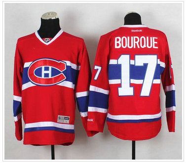 Montreal Canadiens #17 Rene Bourque Red Home Stitched NHL Jersey