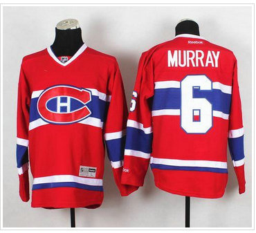 Montreal Canadiens #6 Douglas Murray Red Home Stitched NHL Jersey