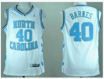 North Carolina #40 Harrison Barnes White Stitched NCAA Jersey