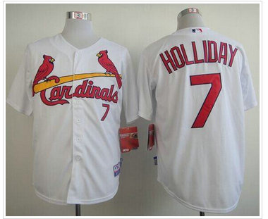 St.Louis Cardinals #7 Matt Holliday Stitched White Baseball Jersey