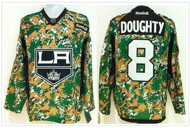 Los Angeles Kings #8 Drew Doughty Camo Veterans Day Practice Stitched NHL Jersey Los Angeles Kings #8 Drew Doughty Camo Veterans Day Practice Stitched NHL Jersey