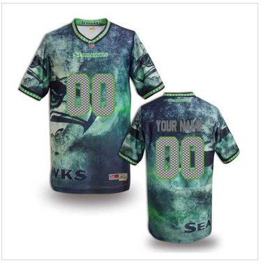 New Seattle Seahawks Customized Jersey-01 (1)