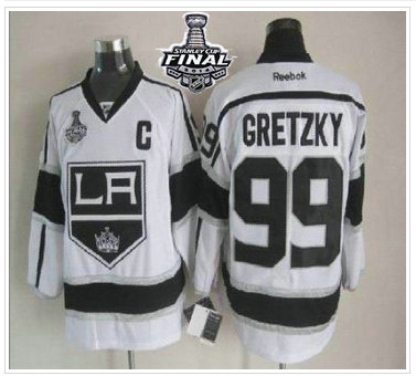 Los Angeles Kings #99 Wayne Gretzky White Road 2014 Stanley Cup Finals Stitched NHL Jersey