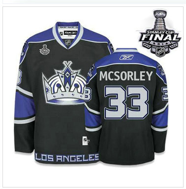 Los Angeles Kings #33 McSorley Black Third 2014 Stanley Cup Finals Stitched NHL Jersey