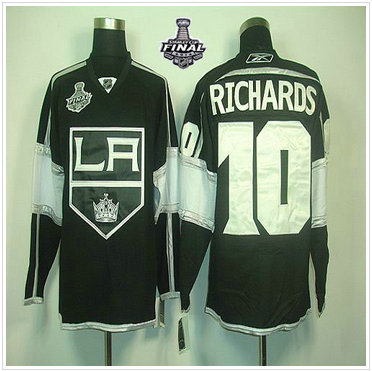 Los Angeles Kings #10 Mike Richards Black Home 2014 Stanley Cup Finals Stitched NHL Jersey