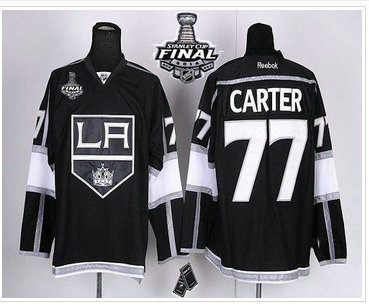 Los Angeles Kings #77 Jeff Carter Black Home 2014 Stanley Cup Finals Stitched NHL Jersey