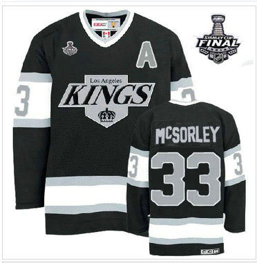 Los Angeles Kings #33 Martin McSorley Black CCM Throwback 2014 Stanley Cup Finals Stitched NHL Jersey