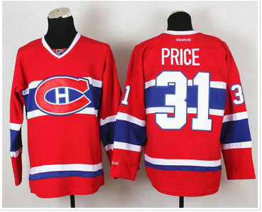 Montreal Canadiens #31 Carey Price Red Stitched NHL Jersey Montreal Canadiens #31 Carey Price Red Stitched NHL Jersey