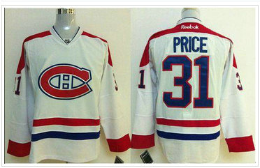 Montreal Canadiens #31 Carey Price Stitched White NHL Jersey