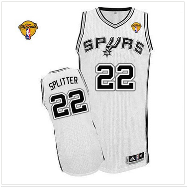 San Antonio Spurs Revolution 30 #22 Tiago Splitter White Finals Patch Stitched NBA Jersey