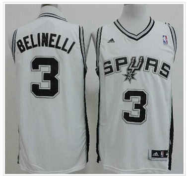 San Antonio Spurs #3 Marco Belinelli White Revolution 30 Jersey
