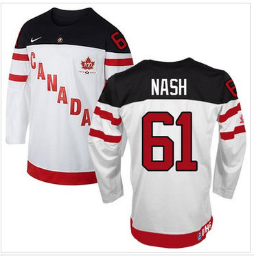 Olympic CA. #61 Rick Nash White 100th Anniversary Stitched NHL Jersey Olympic CA. #61 Rick Nash White 100th Anniversary Stitched NHL Jersey