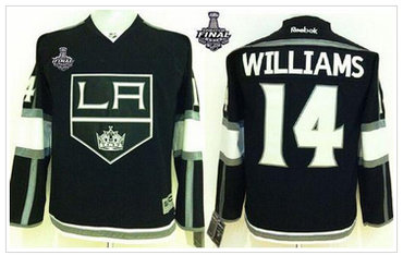 Youth NHL Los Angeles Kings #14 Justin Williams Black Home 2014 Stanley Cup Finals Jersey Youth NHL Los Angeles Kings #14 Justin Williams Black Home 2014 Stanley Cup Finals Jersey