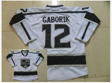 Los Angeles Kings #12 Marian Gaborik White Road Stitched NHL Jersey Los Angeles Kings #12 Marian Gaborik White Road Stitched NHL Jersey