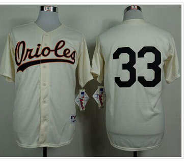 Baltimore Orioles #33 Eddie Murray Cream 1954 Turn Back The Clock Stitched Baseball Jersey