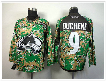 Colorado Avalanche #9 Matt Duchene Camo Veterans Day Practice NHL Jersey