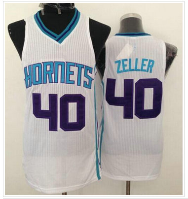Revolution 30 Charlotte Hornets #40 Cody Zeller White Stitched NBA Jersey