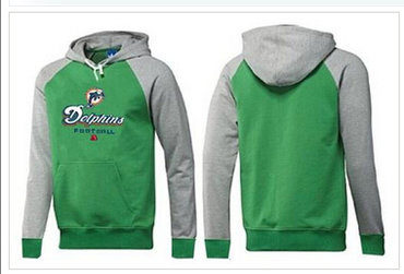 Miami Dolphins Critical Victory Pullover Hoodie Green & Grey
