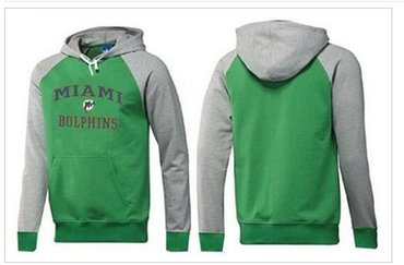 Miami Dolphins Heart & Soul Pullover Hoodie Green & Grey