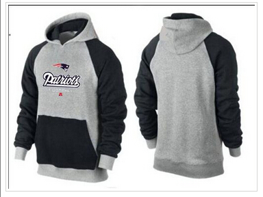 New England Patriots Critical Victory Pullover Hoodie Grey & Blue