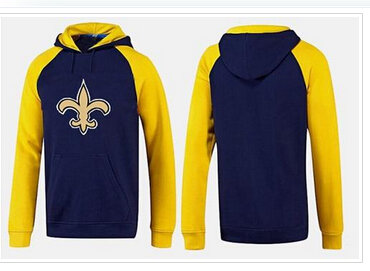 New Orleans Saints Logo Pullover Hoodie Dark Blue & Yellow