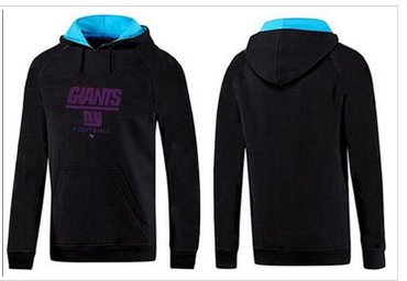 New York Giants Critical Victory Pullover Hoodie Black & Blue
