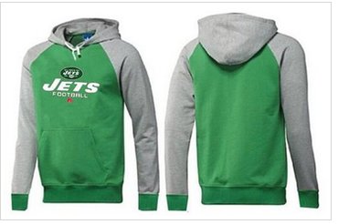 New York Jets Critical Victory Pullover Hoodie Green & Grey