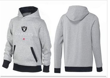 Oakland Raiders Critical Victory Pullover Hoodie Grey & Black Oakland Raiders Critical Victory Pullover Hoodie Grey & Black