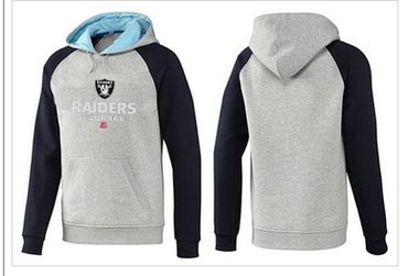 Oakland Raiders Heart & Soul Pullover Hoodie Grey & Blue Oakland Raiders Heart & Soul Pullover Hoodie Grey & Blue