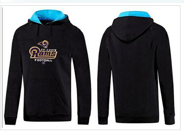 Los Angeles RamsCritical Victory Pullover Hoodie Black & Blue