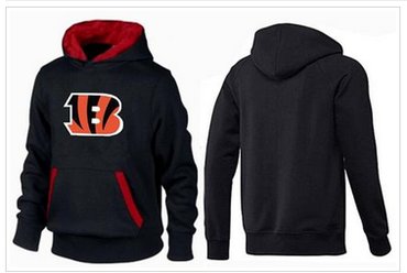 Cincinnati Bengals Logo Pullover Hoodie Black & Red