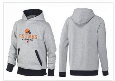 Cleveland Browns Critical Victory Pullover Hoodie Grey & Black