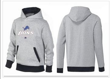 Detroit Lions Critical Victory Pullover Hoodie Grey & Black