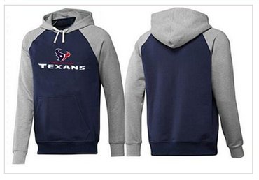 Houston Texans Authentic Logo Pullover Hoodie Dark Blue & Grey