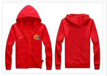 New Cleveland Browns Authentic Logo Hoodie Red