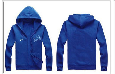 New Detroit Lions Authentic Logo Hoodie Blue