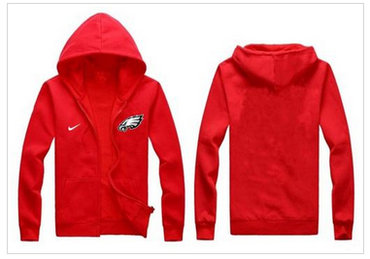 New Philadelphia Eagles Authentic Logo Hoodie Red
