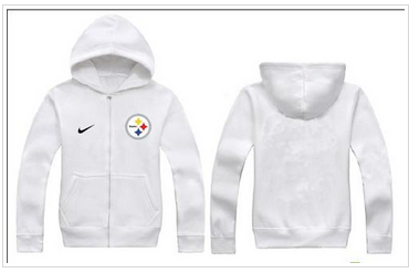New Pittsburgh Steelers Authentic Logo Hoodie White
